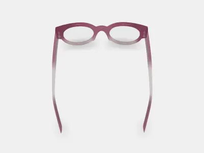 Leti Eyeglasses in Elderberry Crystal Fade 3D model