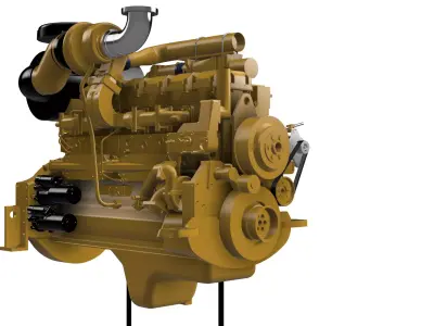 SAA6D170E-3 KOMATSU DIESEL ENGINE 3D print model