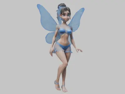 3D Fairy Model Low-poly 3D model