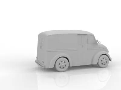 Divco 206 Milk Truck 1953 3D print model