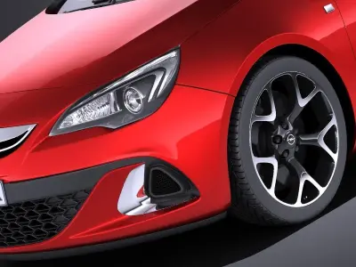 Opel Astra OPC 2015 VRAY 3D model