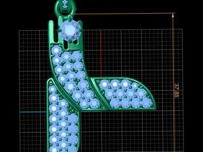 Uniquependant best 3D printable MODEL PENDANT 3D print model
