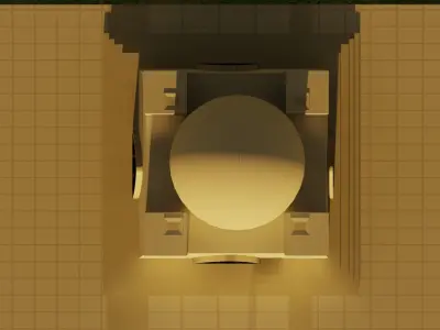 Mazar e Quaid e Azam Mohammad Ali Jinah Low-poly 3D model