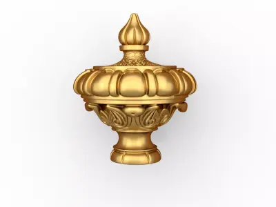 carved classic decorative ornament cnc 3d printing stl 66 3D model