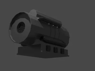 Low Poly Car Engine Low-poly 3D model