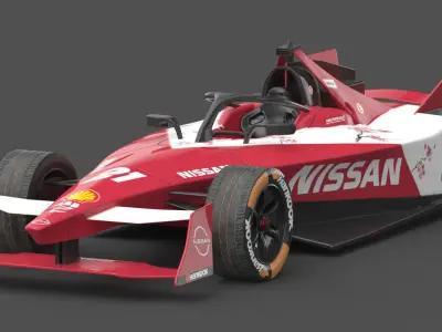 Nissan Formula E Team 2024 PBR 3D model