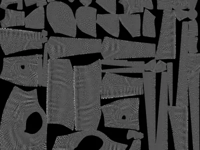 Giganotosaurus dinosaur Low-poly 3D model