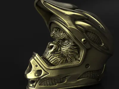 Animal Pendant jewelry Biker monkey vol2  3D print model