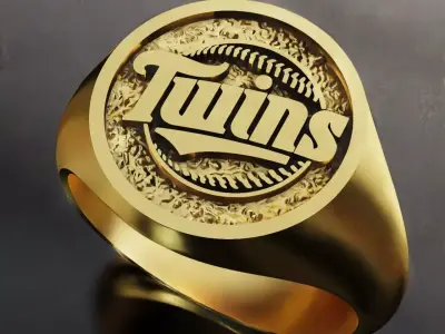 Minnesota Twins Baseball Fans Rings 3D Print Models 3D print model