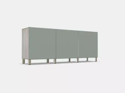 BESTA Storage combination with doors 67 Low-poly 3D model