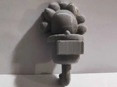 A cute Cat flower key holder for decoration 3D print model