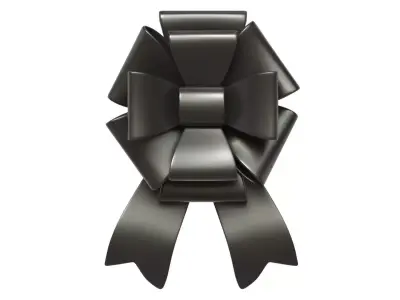 Christmas Bow Ribbon 46 Low-poly 3D model