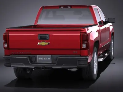 Chevrolet Silverado Double Cab CG 2016 VRAY 3D model