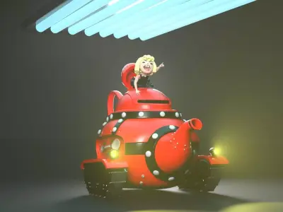  cartoon car 3D model