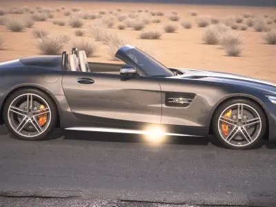 Mercedes AMG GT C Roadster 2017 Desert 3D model