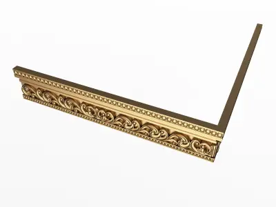 Cornice Decoration Molding 013 270 Degree Low-poly 3D model