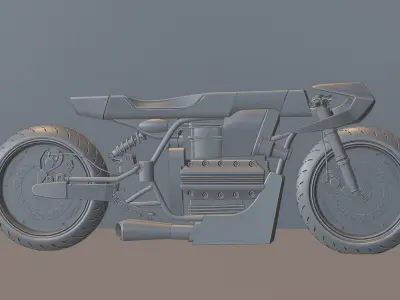 Cafe racer concept 3D model