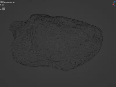 MicroFractured Quartz 3 - 8K Textures - 6 Mesh Resolutions Low-poly 3D model