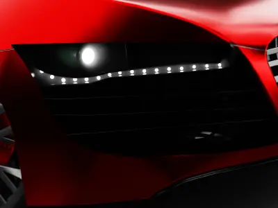 Audi r8 V10 Low-poly 3D model