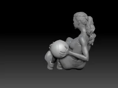 FITNESS GIRL 4 3D print model