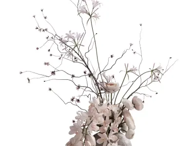 Flower In Vase 100 3D model