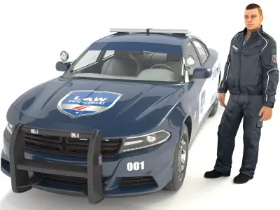 Patrolman 4K 3D model