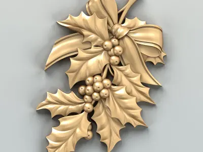 Carved decor central 019 3D model