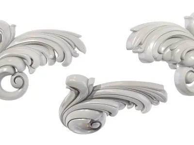 Classic carved 133 3D model