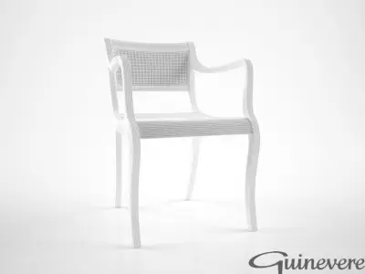 Guinevere Anglo Indian Regency Style chair 3D model