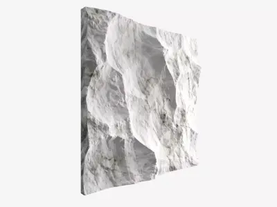 83-RockPanel piece of rock on wall 3D model