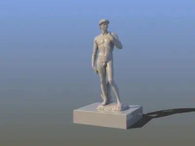 Michelangelos David Statue 3D model