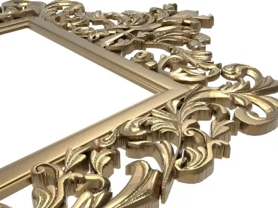 Carved Picture Frame 3D model