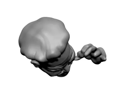 man head cook 3D print model