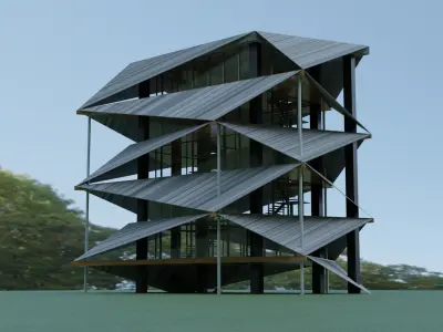 Futuristic Architecture 3D model