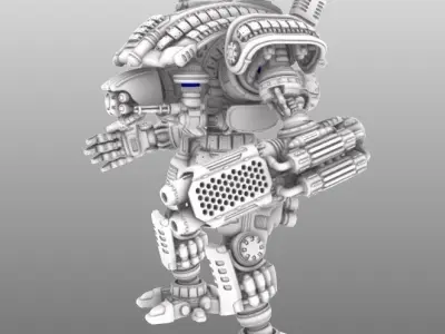 FREE-Molten Matter Projection Cannons For Project Quixote Free 3D print model