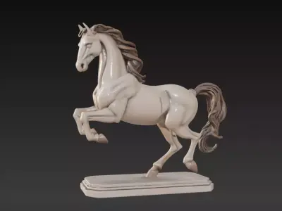 Elegant Horse Figurine  3D print model
