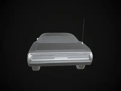 Dodge Charger 68 Low-poly 3D model