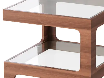 Modern Glass Side Table 3D model