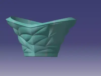 bamboo canister bowl and lid for printing and producing 3D print model