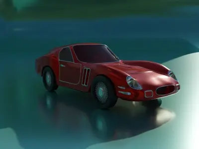 Ferrari 250 GTO 3D Model  Low-poly 3D model