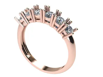 LIST  ENGAGEMENT RING BAND 3D print model