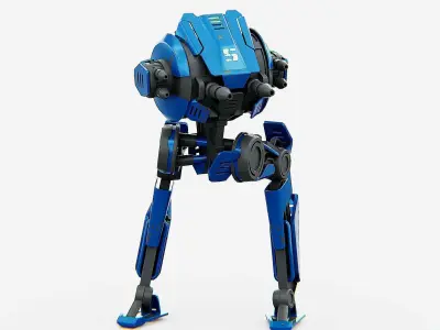 CYCLE WALKER DROID Rigged for Unreal Engine - Unity - MIXAMO  3D model
