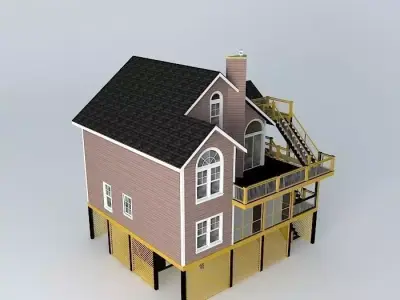 Beach House Free 3D model