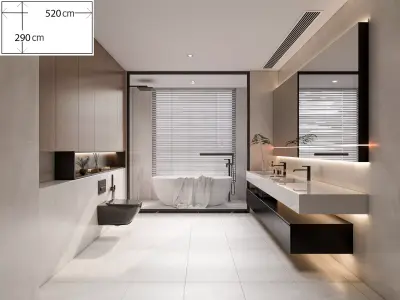 Bathroom 115 3D model