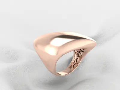 gold ring 3D print model 8