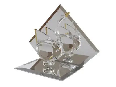 Crystal swan Free 3D print model