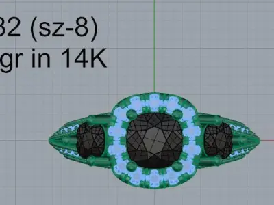Halo Ring 4032 3D print model