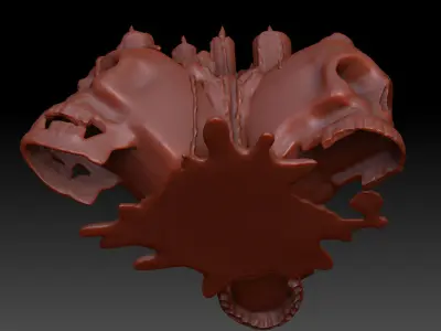 skull candle 3D model