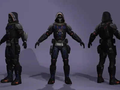 Realistic Female Taskmaster Thunderbolts Olga Kurylenko marvel 3D model