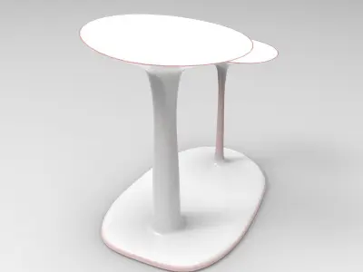 Pusto Children Desk Set Low-poly 3D model
